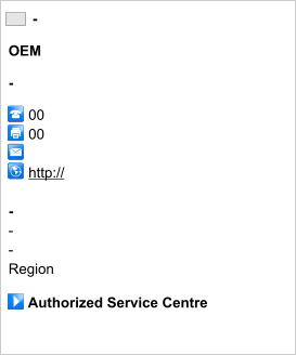 -  OEM  -       00      00              http://       - -  -  Region       Authorized Service Centre